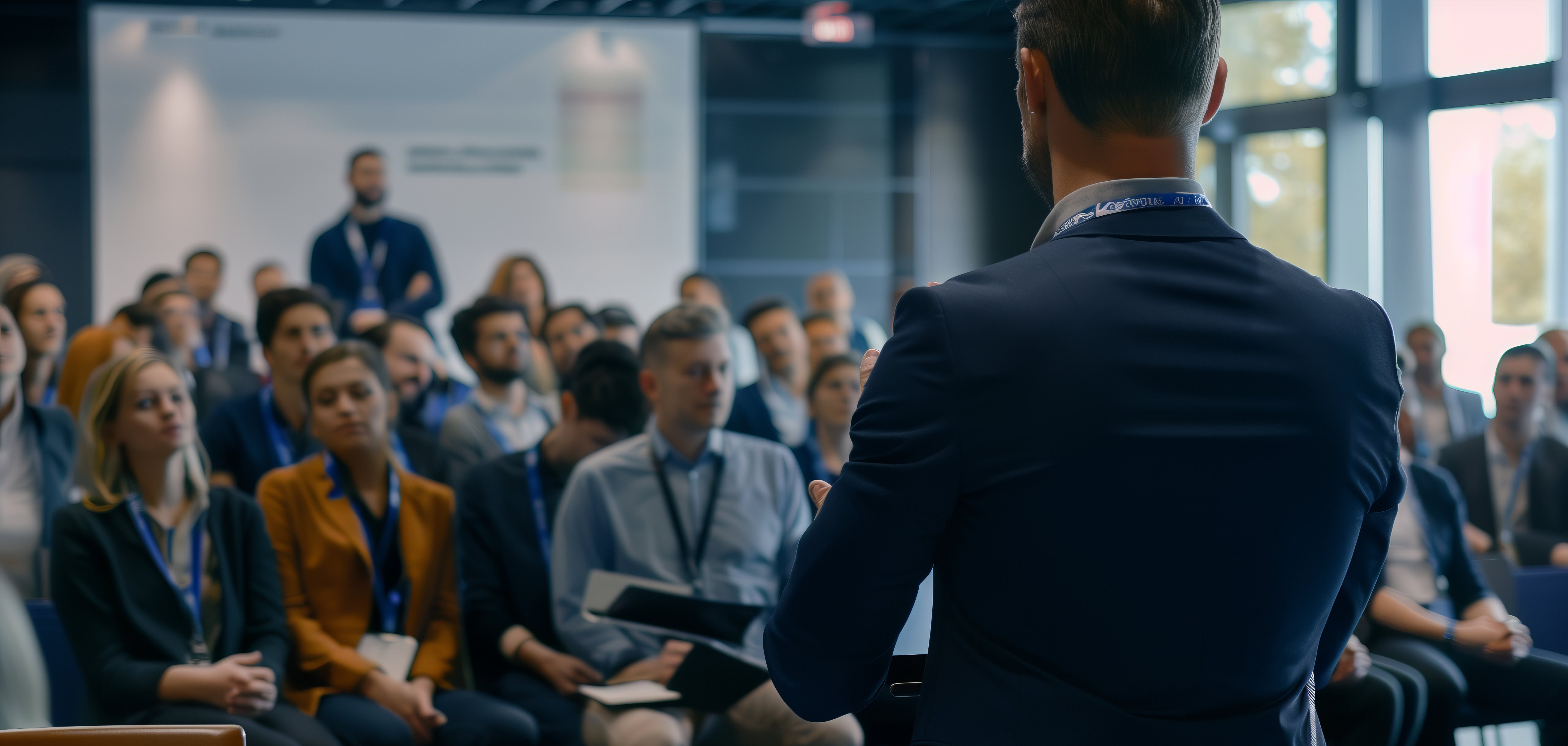 Man Addressing Crowd