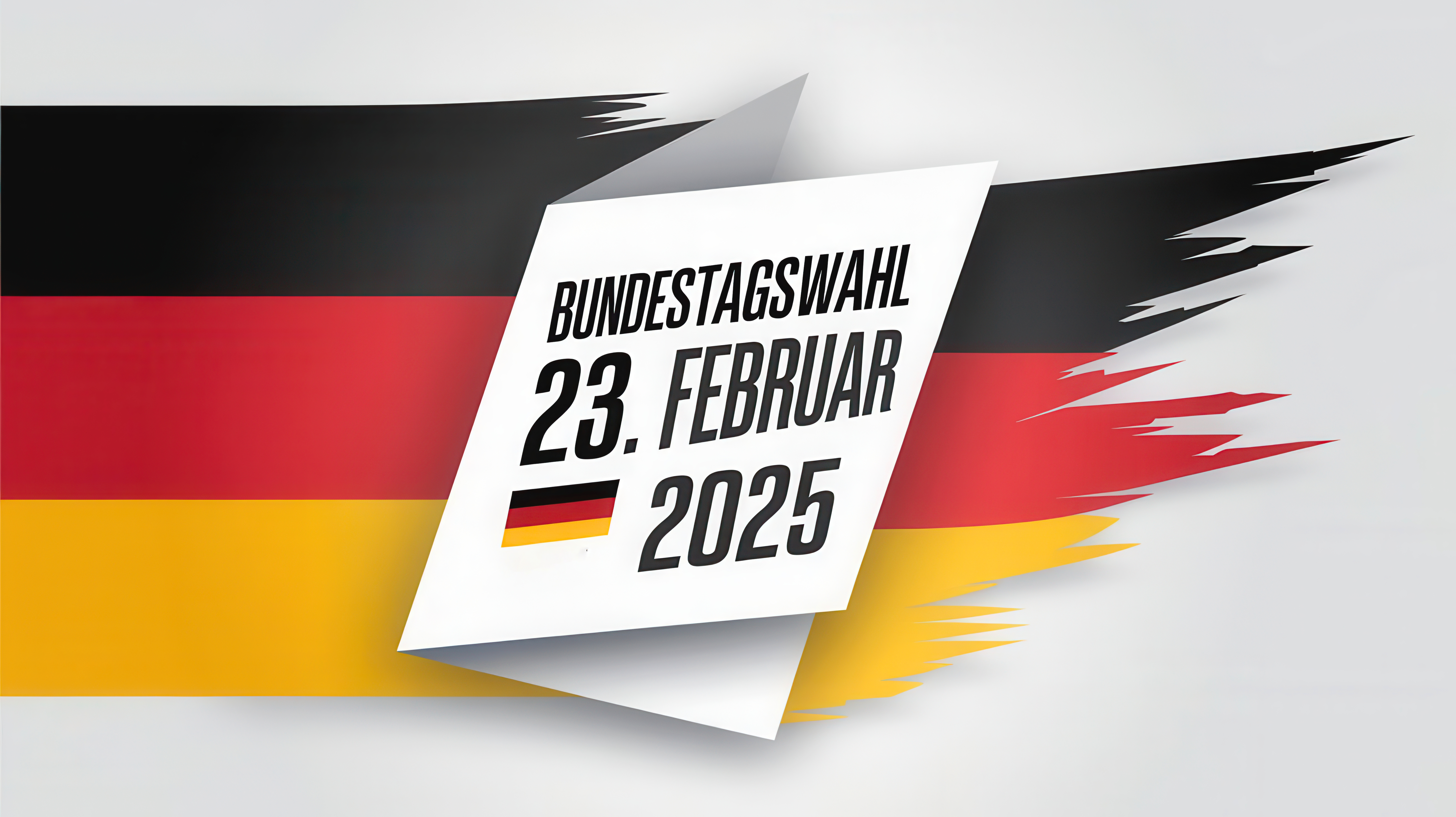 Bundestagswahl am 23. Februar 2025 mit Textfreiraum