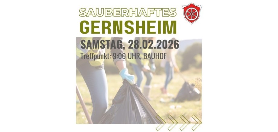 Plakat Ausschnitt Sauberhaftes Gernsheim Plakat Ausschnitt Sauberhaftes Gernsheim