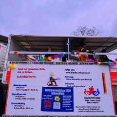 Werbetafel zur Übersicht aller Abteilungen.