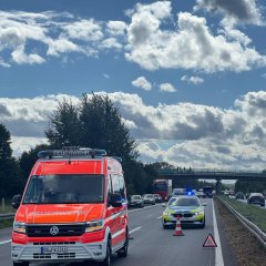 Unser ELW1 bei einem Einsatz im Baustellenbereich auf der A67 bei Pfungstadt.