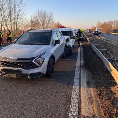Mehrere Fahrzeuge waren in den Auffahrunfall verwickelt.