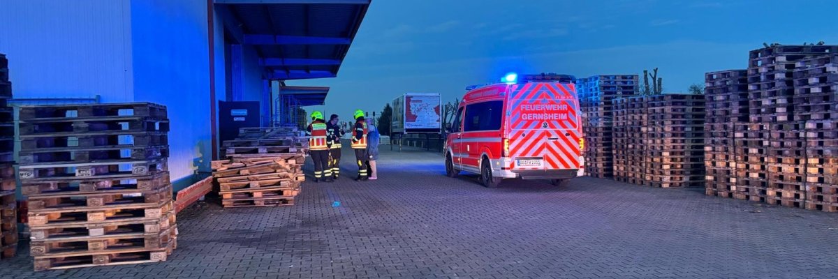 Unser ELW 1 bei einer ausgelösten Brandmeldeanlage im Einsatz.