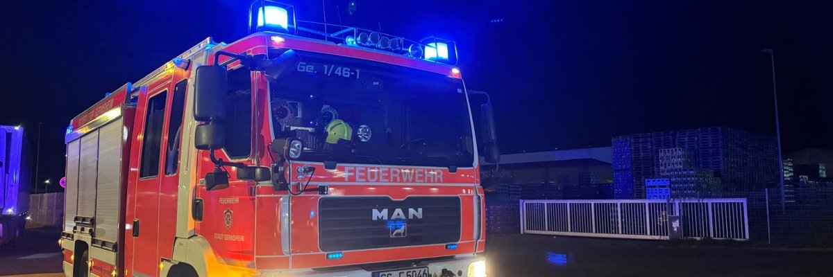 Unser HLF20 bei einer ausgelösten Brandmeldeanlage im Einsatz.