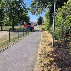 Flächenbrand an der Pfungstädter Straße.