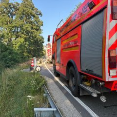 Unser TLF24/50 bei einem Waldbrand im Einsatz.