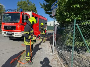 Unser LF20 bei einem kleinen Flächenbrand im Einsatz.