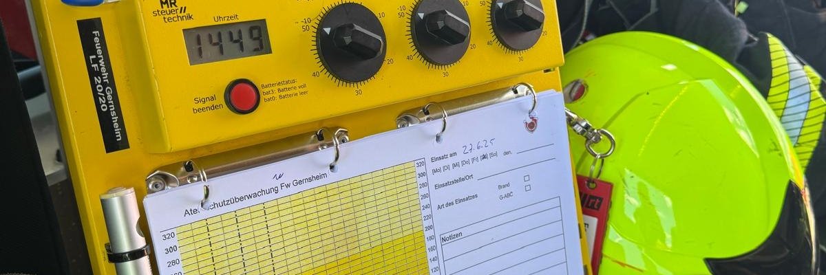 Atemschutzüberwachungstafel zur Dokumentation der eingesetzten Atemschutztrupps (Symbolbild).