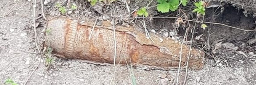 Die Splittergranate wurde am Freitag (27.06.) am Badesee Gernsheim entdeckt.