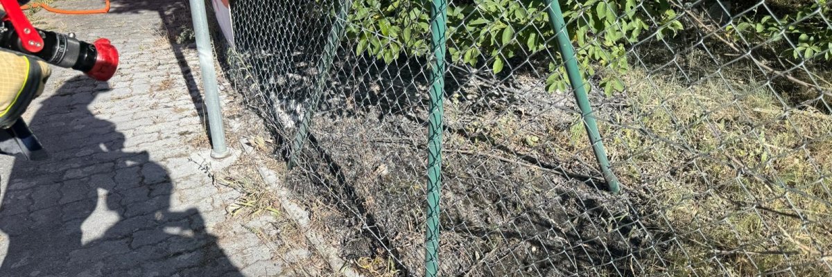 Kleiner Flächenbrand, welcher durch uns gelöscht worden ist.