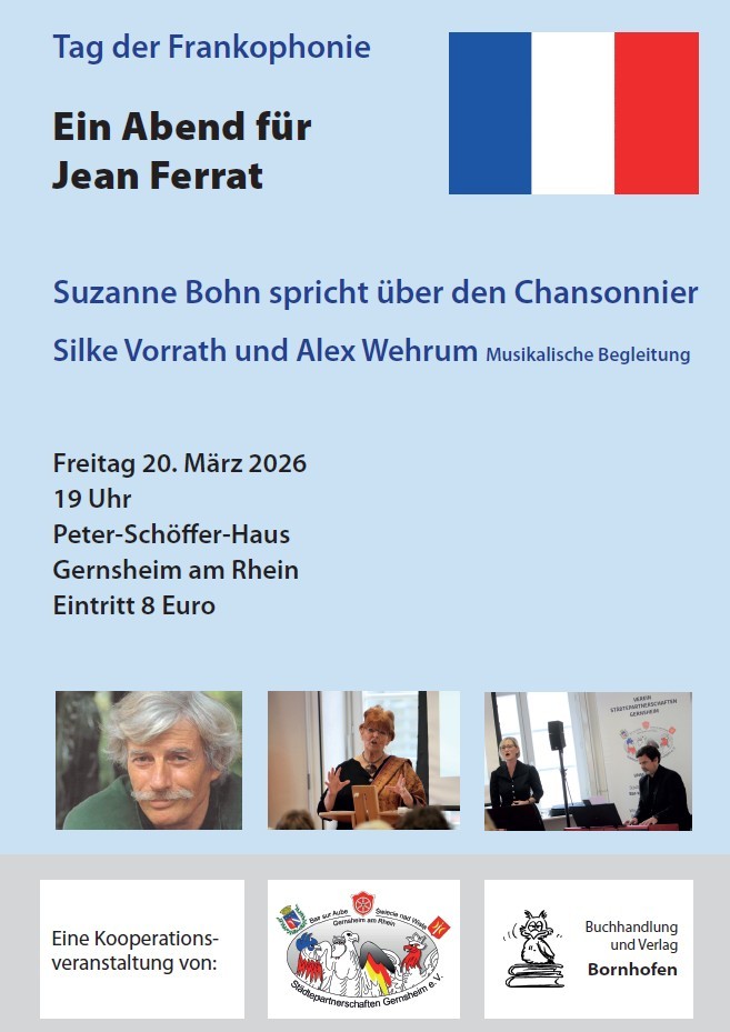 Flyer Tag der Frankophonie, Infos im Text