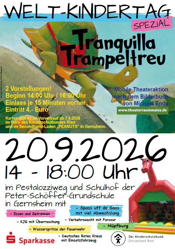 Plakat Welt-Kindertag 2026, Infos im Text