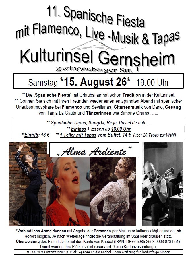 Plakat Spanische Fiesta - Infos im Text Plakat Spanische Fiesta - Infos im Text