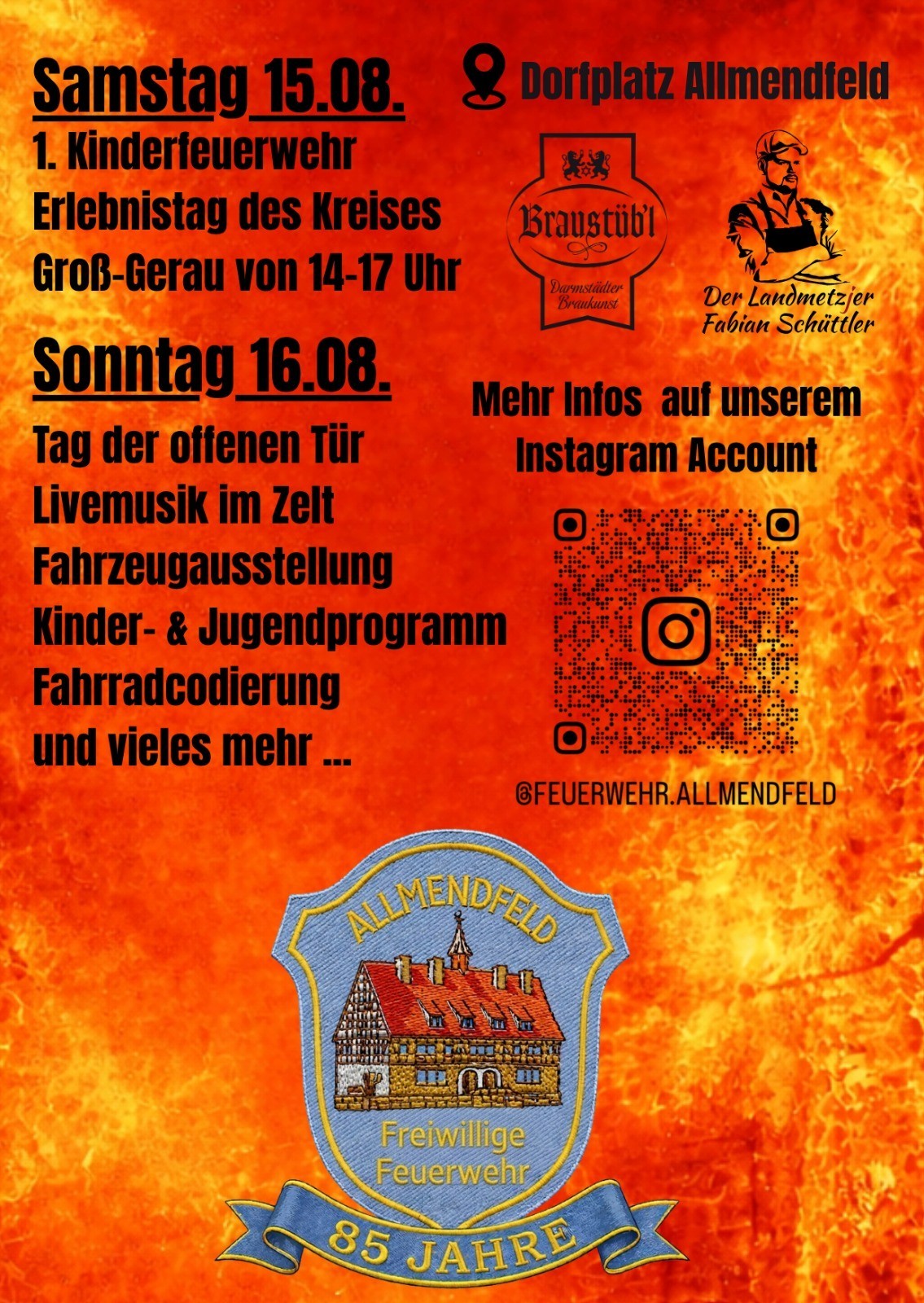 Plakat Kreisfeuerwehrtag - Infos im Text