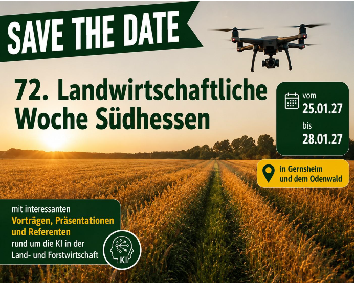 Save the Date Landw. Woche 2027, Infos im Text